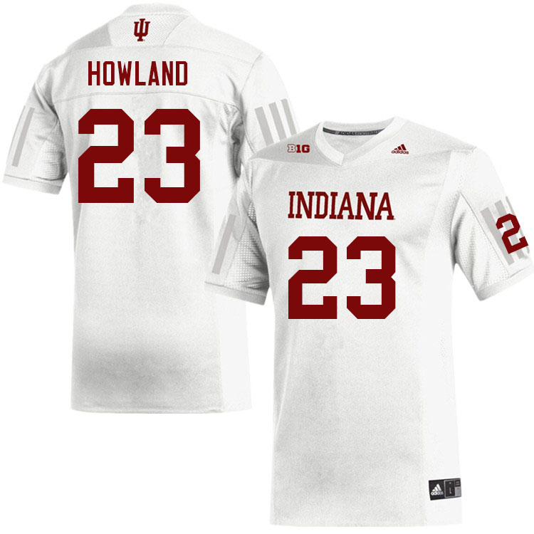 Men #23 Trent Howland Layne Indiana Hoosiers College Football Jerseys Sale-White